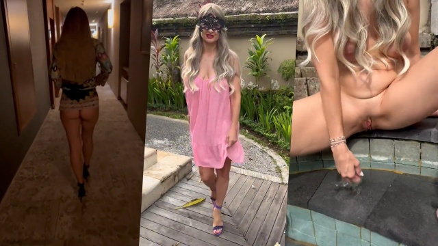 Pesona Bule Bali Omek Manja di Kolam